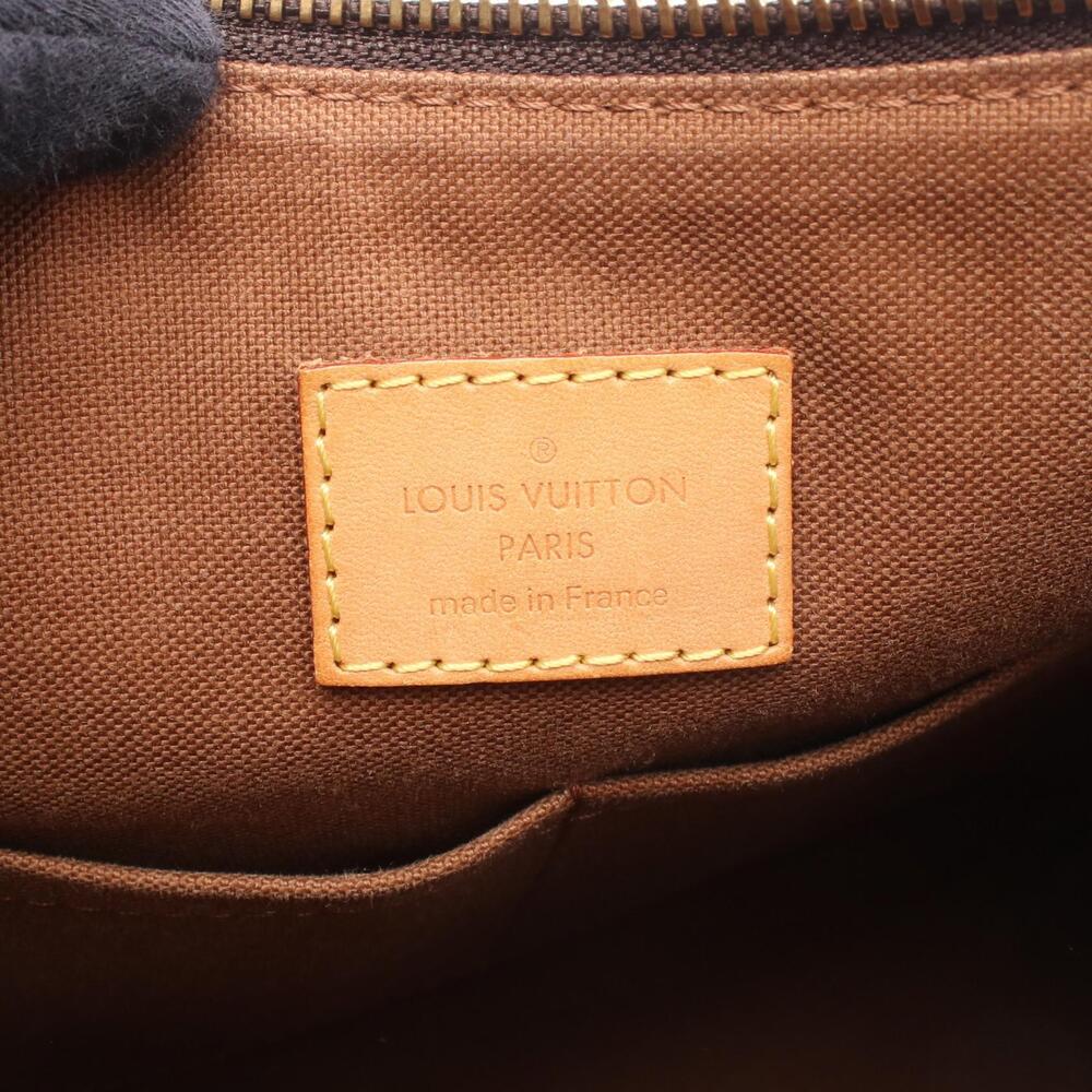 Louis Vuitton Odeon Shoulder Bag Canvas Leather Monogram Brown - Picture 4 of 7